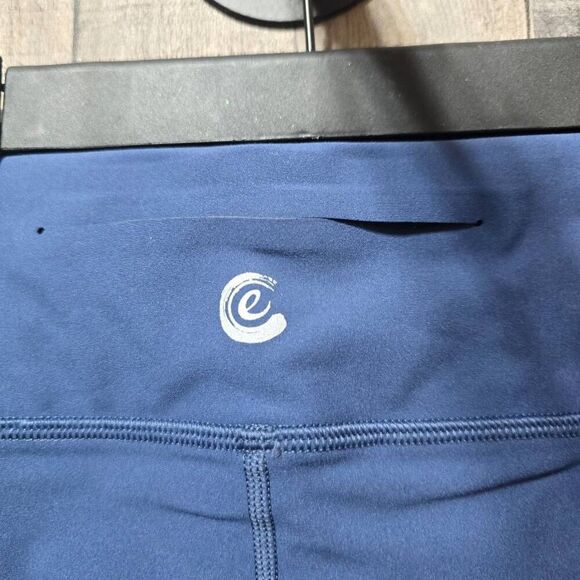 Calme Johnny Was Blue and Purple Color Block Athletic Leggings NWT - Picture 3 of 6